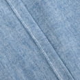 thumbnail image 3 of Flxxie Washed Cotton Pillowcases Set of 2, Breathable Yarn Dyed Solid Bed Pillow Cases with Envelope Closure, Queen, 20"x30", Denim Blue, 3 of 5