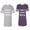 Men Heather / Women Purple, variant on World Okyest Husband Wife Matching Couple Cotton Jerseys (Men Heather / Women Black) (Men S / Women S)