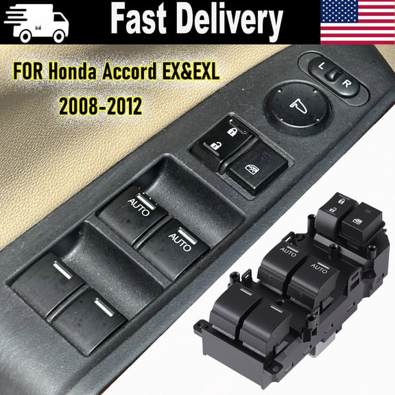 Driver Left Master Power Window Door Switch For 2008-12 Honda Accord EX EXL??