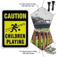 thumbnail image 7 of 2 Pack Children Playing Caution Sign 7x10 inches 40 Mil Aluminum Security Warning Signs for Yard Street or School Reflective UV Protected and Waterproof, 7 of 7