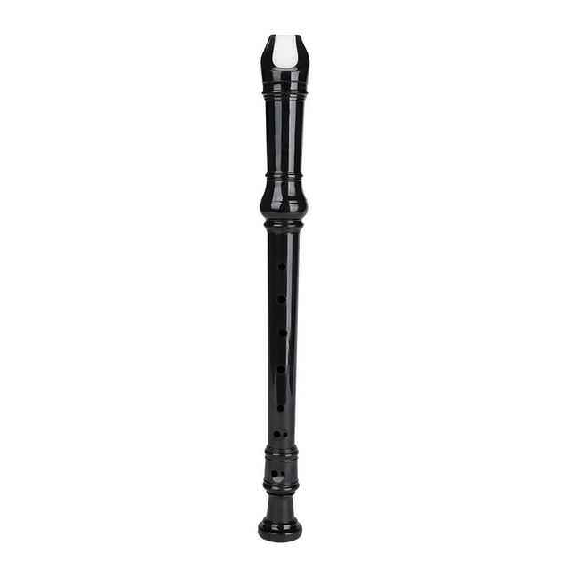 MERIGLARE German Soprano Recorder Key of G Descant w/ Cleaning Rod Black