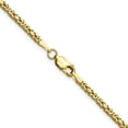 thumbnail image 4 of 14k Yellow Gold 24 Inch 2mm Byzantine Link Chain Necklace Pendant Charm, 4 of 9