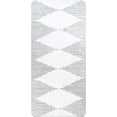 thumbnail image 4 of nuLOOM Diamond Stripes Anti Fatigue Kitchen or Laundry Room Comfort Mat, 18" x 30", Light Grey, 4 of 4