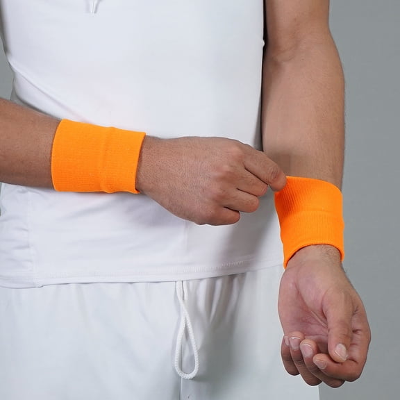 Hot Orange Drip Wristbands