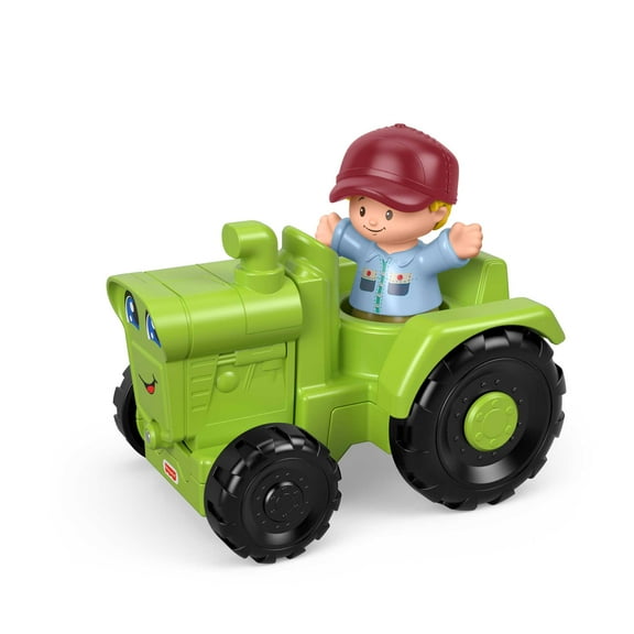 Fisher-Price Little People Helpful Harvester Tractor Vehicle & Farmer Figure for Toddlers