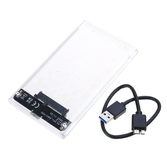 WE-POLUJ Hard Drive Enclosure 2.5inch USB3.0 External Plastic Case SSD HDD SATA