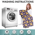 thumbnail image 6 of Purple Sunflower Pattern Wearable Oversized Blanket,Wearable Blanket Hoodie for Adults,Cozy Hooded Blankets with Super Pockets,Super Warm Fuzzy Pullover for Women & Men, 6 of 6