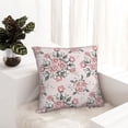 thumbnail image 6 of Pofeuu Rose Flowers Print Double-sided plush pillowcase Square Throw Pillow Covers Pillows Cover for Living Room Bedroom Sofa Couch Cushion Cover（No pillow core）-20"x20", 6 of 7
