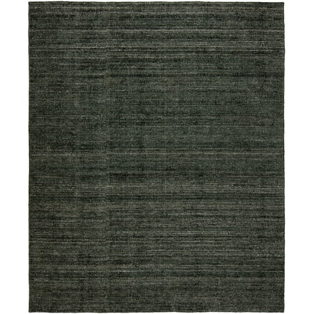 Terra Cotta Garden Rug - K2 Floor Style Terracotta Graphite Hand Made Wool & Silkette™ Area Rug