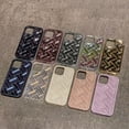 thumbnail image 5 of Designed for iPhone Case,Luxury Electroplated 3D Woven Pattern Camera Lens Protection Shockproof Protective Cover Phone Case (iPhone 13 Pro Max,Purple), 5 of 5