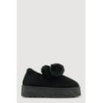 thumbnail image 2 of Women's Faux Fur Pom Pom Platform Clogs, 2 of 3