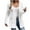 White, variant on JGGSPWM Long Cardigans for Women Open Front Long Sleeves Lightweight Fall Sweaters with Pockets Casual Cable Knit Solid Color White 2XL