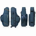 thumbnail image 3 of Alto Saxophone Case - 2-in-1 Padded Backpack Gig Bag with Flute Pocket & Accessory Storage, 20mm Soft Padding, Lightweight Protective Carry Case for Saxophone, 3 of 6