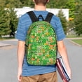 thumbnail image 4 of Disketp St Patrick's Day6 Mochila Escolar de 15 Pulgadas, Mochila Ligera para Estudiantes, Viajes y Trabajo, Cómoda y Resistente para el Uso Diario, 4 of 6