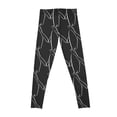 thumbnail image 2 of manchot line art Leggings Legging sport push up fitness Womens Leggings, 2 of 6