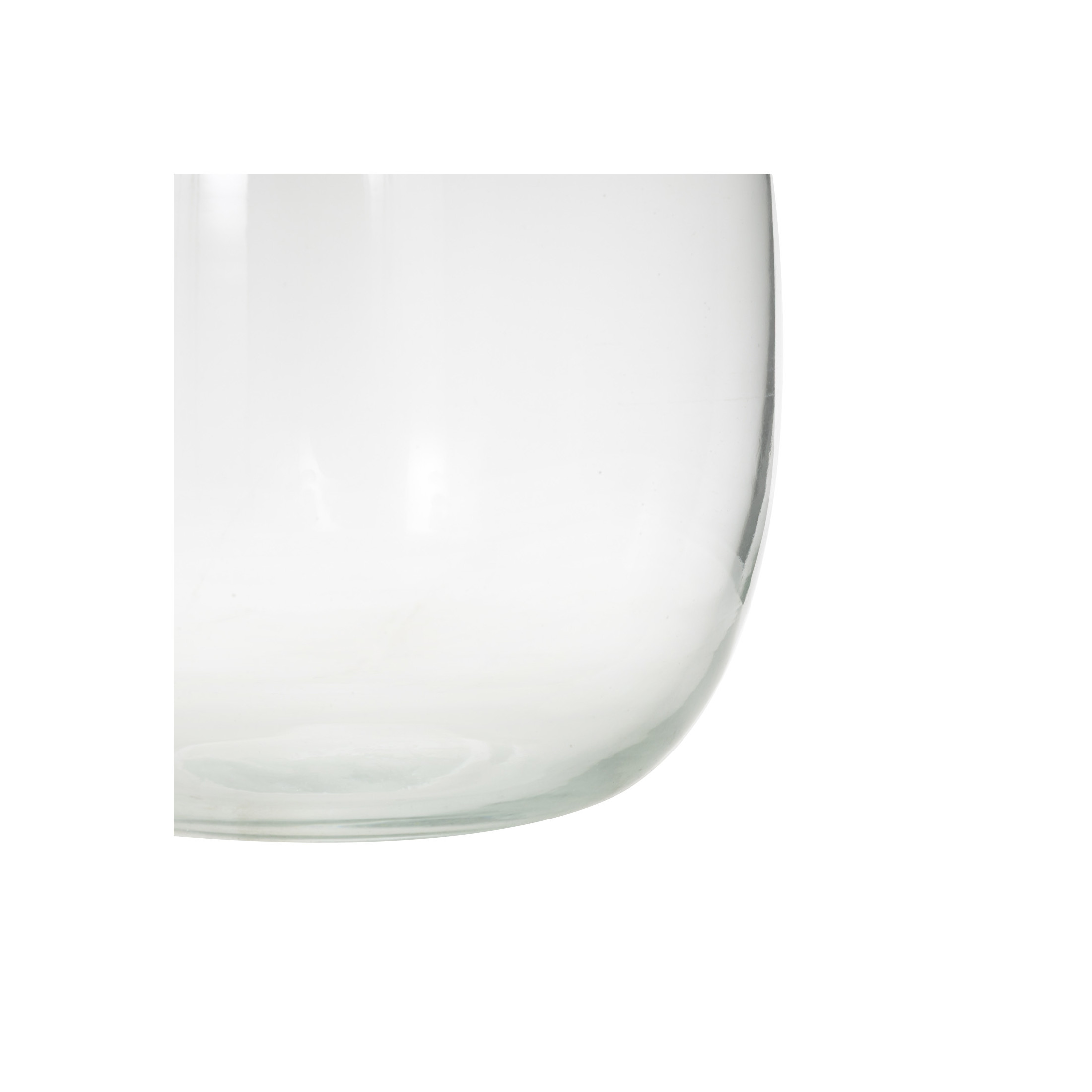 DecMode 12" Wide Glass Vase