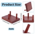 thumbnail image 2 of 1 Set 2 Boxs Pine Wood Raw Mineral Display Holder Ball Stands for Mineral Agate Rectangle Saddle Brown 105x80.5x45.5mm, 2 of 5