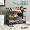thumbnail image 4 of Zapatera de Metal AGBOX de 3 Niveles | Organiza tus Zapatos con Estilo y Ahorra Espacio, 4 of 4
