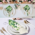 thumbnail image 3 of Country Leaves Cloth Napkins, Spring Green Leaf Branches Vine Botanical Washable and Reusable Dinner Napkins Set of 4, Table Napkin for Kitchen Party Birthday Wedding Hotel Housewarming 20"x20", 3 of 9