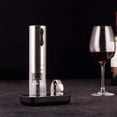 thumbnail image 2 of Electric Wine Opener, Stainless Steel Rechargeable Cordless Electric Corkscrew Wine Bottle Opener with Foil Cutterabd and Collectible Recharging Base, Wine Accessories 7717-W121-13, 2 of 6