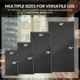 thumbnail image 4 of Signature Fitness PVC Equipment Mat, Black, Available in 4 Sizes, Protective Floor Mat for Treadmills, Exercise Bikes, and Home Gym Equipment, 4 of 6