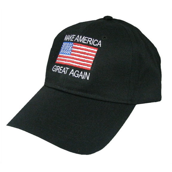 Donald Trump Make America Great Again Hat-Black Flag