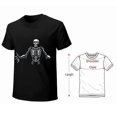 thumbnail image 4 of Skull T-shirt Hippie T-shirt Unisex tees Fuuny shirt Trendy T-ahirt, 4 of 5