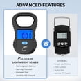 thumbnail image 3 of Calamus Lightweight Fish Scale & Lip Grip Combo, Rechargeable Digital Scale with USB Cable, 55lb Capacity, Lip Gripper with Soft Retractable and Detachable Measuring Tape, Fishing Gifts for Men, 3 of 10