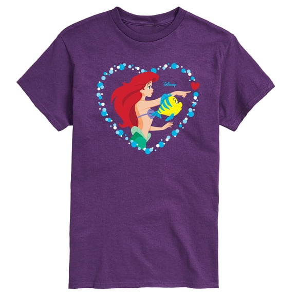Disney - Ariel Heart - Men's Short Sleeve Graphic T-Shirt