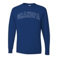 thumbnail image 2 of Wild Bobby GRANDPA Varsity Letters Men Long Sleeve Shirt, 2 of 6