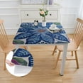 thumbnail image 2 of BANET  Home Fashions Savannah Boho Paisley Water- and Stain-Resistant Vinyl Tablecloth with Flannel Backing 46*46, 2 of 8