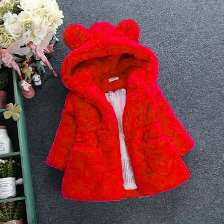 

Hunpta Cloak Outerwear Kids Winter Bunny Jacket Warm Baby Clothes Coat Girl Hooded Girls Outfits&Set