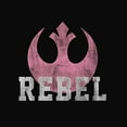 thumbnail image 2 of Junior's Star Wars The Force Awakens Rebel Cowl Neck Sweatshirt Black X Large, 2 of 4