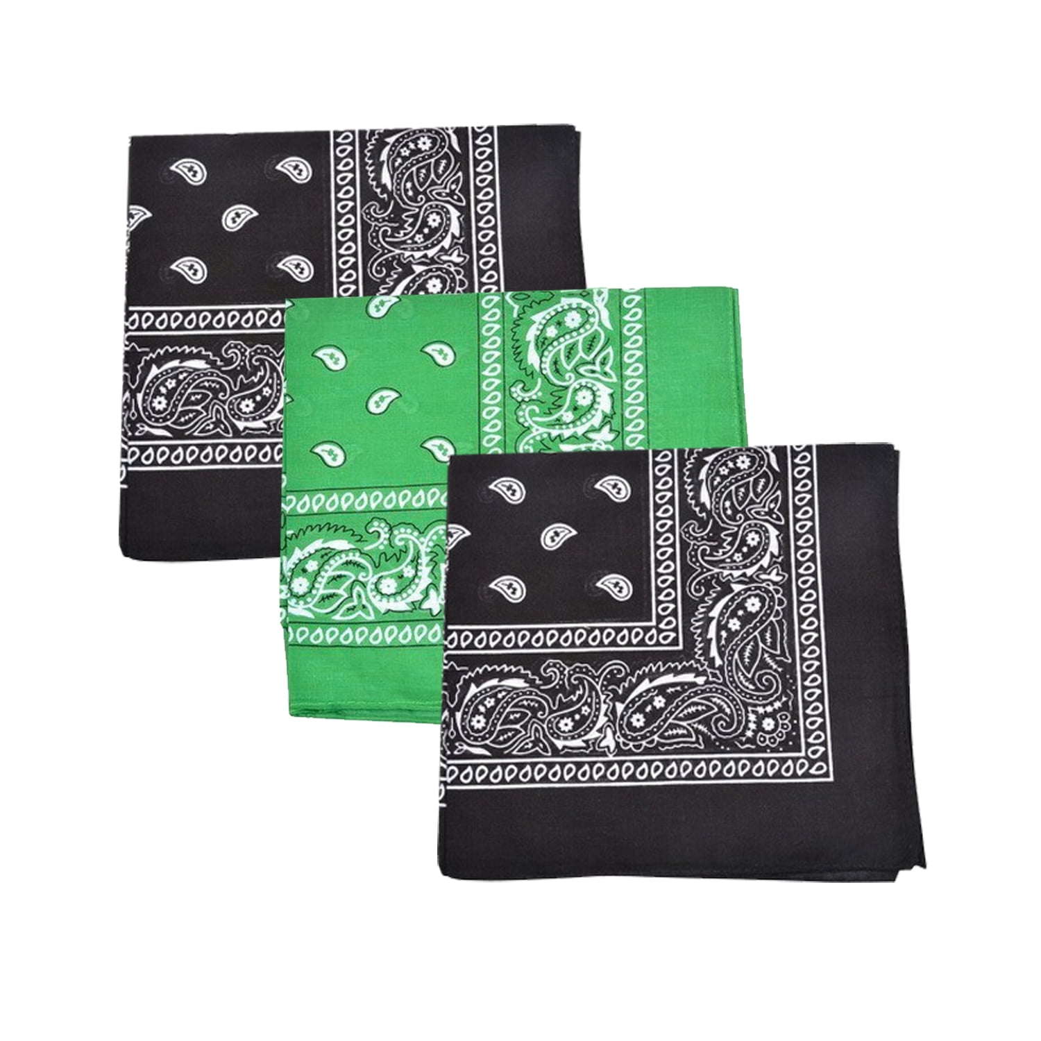 Mechaly Mechaly Paisley 100 Cotton Bandanas 3 Pack