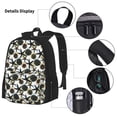 thumbnail image 3 of Pofeuu Sea ​​Urchin Print Backpack Travel Backpacks With Lunch Bag Pencil Bag Set 3 pcs Set Cartoon Backpack, 3 of 7