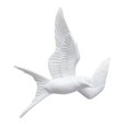 thumbnail image 2 of White Resin Birds Wall Decor ,Nordic Hanging 3D Sparrow Wall Art, Swallows Wall Sculptures for Office Living Room Patio Indoor Backyard , To right, 2 of 8