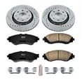 thumbnail image 3 of PowerStop Front Z23 Evolution Sport Carbon-Fiber Ceramic Brake Pad and Drilled & Slotted Rotor Kit Fits: CHEVROLET PONTIAC Select Models K5893, 3 of 10