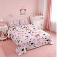 thumbnail image 3 of Manfei Farm Cow Sheep Full Size Comforter Sets Boys Girls,Cartoon Animals Bedding Sets For Kids 3 Pieces, 3 of 8