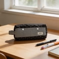 thumbnail image 6 of Large Zipper Pencil Case Pouches, Cute Black White Pencil Case School Supplies, Marker Organizer with Handle, Crayon Box Pencil Dispenser for Classroom Office School, 6 of 7