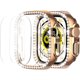 thumbnail image 1 of [2+2] Pack Bling Case for Apple Watch Ultra 49mm Screen Protector, Diamond Case and Separate Tempered Glass Protector Full Protection PC Cover Bumper for iWatch Ultra Accessories, 1 of 5