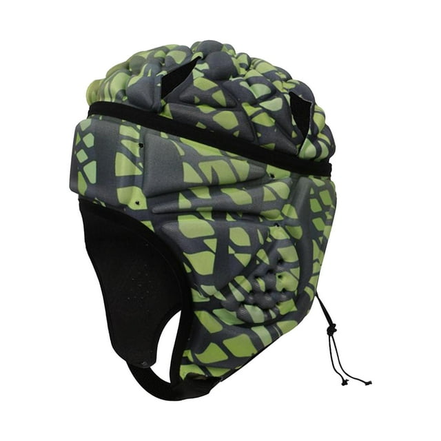 DYNWAVECA Rugby Helmet Protective Cap Accessories Protective Gear Adjustable Rugby Headgear Rugby Headguard for Pitcher Sports Baseball Green
