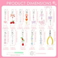 thumbnail image 2 of 12Pcs Lip Gloss Keychain Bulk Lip Balm Keychain with Exquisite Cute Charm Jewelry for Women Girl Key Purse Decor, 2 of 11