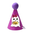 thumbnail image 2 of Aoznliie Dog Hat, Funny Adjustable Halloween Hat for Party Apparel, 4x4 inch Lightweight Pet Party Hat for Halloween Photo Props, Purple, 2 of 6