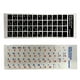 thumbnail image 2 of Pegatinas para teclado, letras de Ucrania, pegatina de botón impermeable, negro mate/transparente, 2 of 5