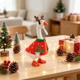 thumbnail image 4 of Liamobondopolis Desk Goose Christmas Outfit, Reindeer Antler Headband and Red Green Sweater Costume Fits 7 Inch Desktop Goose, 4 of 7