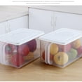 thumbnail image 3 of CNKOO 6.2L Plastic Refrigerator Storage Box Food Keeping Fresh Organizer Fruit Home Kitchen Container, 3 of 10