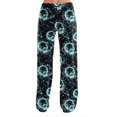 thumbnail image 5 of IYYVV Halloween Pajama Pants for Women Stretch Drawstring Lounge Pants Casual Pumpkin Ghost Printed Wide Leg Pjs Bottoms Cyan XL, 5 of 5