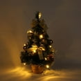 thumbnail image 4 of 40CM Tall Battery Powered Luxury Tabletop Christmas Tree Hanging Decorations Pine Tree (Battery Not Included), 4 of 6