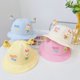 thumbnail image 1 of New Baby Bucket Hat Cartoon Cute Rabbit Embroidery Sun Hats Soft Cotton Outdoor Children Fisherman Panama CapSky Bluefit 0 to 36M He Qiyong unisex, 1 of 1