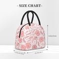 thumbnail image 5 of XMXT Reusable Lunch Bag Women, White Lollipop Candy Hand Drawn Large Lunchbox Insulated Lunch Box for Work School, Multicolor, 5 of 9